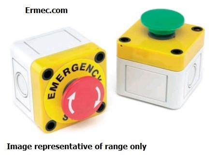 A01MMESP352B+PEA01; Apem A01 Series, Emergency stop switches/mushroom head pushbutton switches