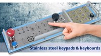 Stainless steel keypads and keyboards